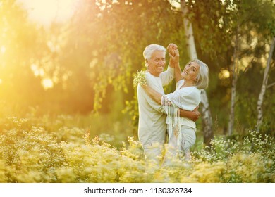 Loving Mature Couple Dancing