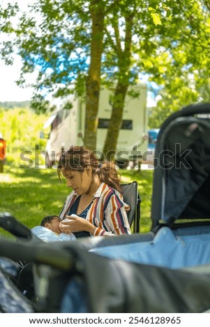 Similar – Image, Stock Photo Young women looking road map with 4×4 on background