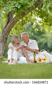 Loving Older Couple Spending Time Together Outdoors