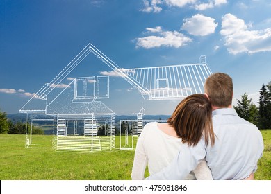 Loving young couple looking at dream house. - Powered by Shutterstock