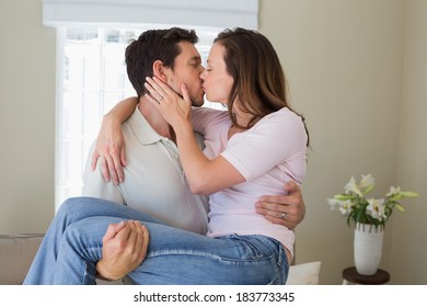Nude guy carries nude girl 5
