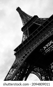 Low Angle of the Eiffel Tower