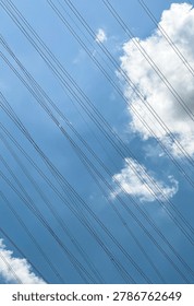 Low angle of electric wire 