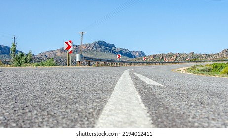 Low Angle Of A Road In The Cederberg Mountains 