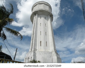 A Low Angle Shot Of The Water Tower 