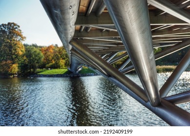 Low Angle View Of Bridge Over River