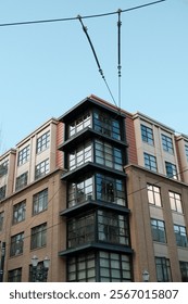 Low Angle View of Corner Building