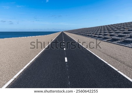 Similar – Image, Stock Photo Path into the Wadden Sea near Westerhever