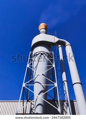 low angle view from dust collector