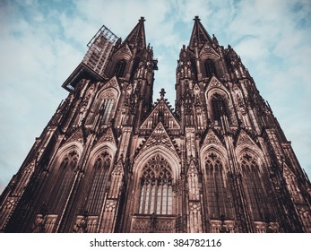 Low Angle View Of Majestic Cologne Dome