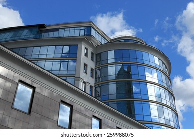 Low Angle View Of A Modern Commercial Building 