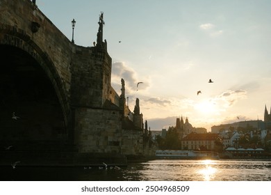 Low angle view of a old bridge against the sky  - Powered by Shutterstock