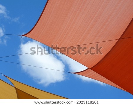Similar – Image, Stock Photo awning Sun sail Protection
