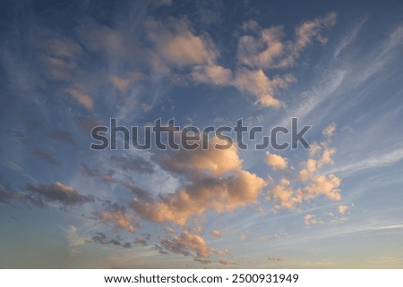 Low angle view to sky with clouds