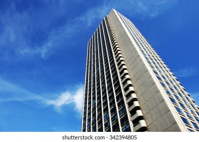 low angle view of skyscraper