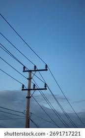 Low Angle View of Utility Pole