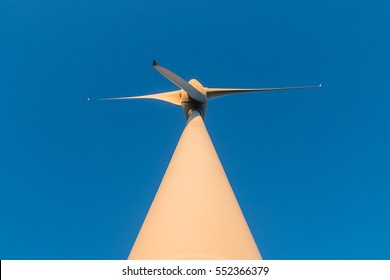 Low angle of a windmill