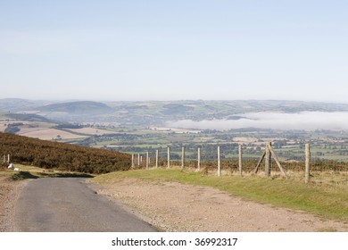 low cloud and mist in the valley
