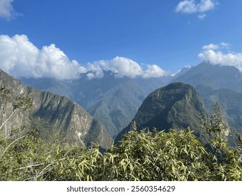 Low Clouds Andes Mountain View 
