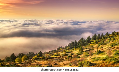 Low Clouds On Mountain Voras (Kaimaktsalan) Greece