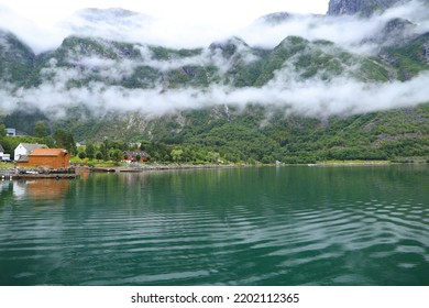 Low Hanging Clouds In Eidfjord, Norway