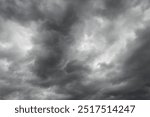 Low hanging dense clouds, rain clouds, Schottisches Hochland, Scotland, United Kingdom, Europe