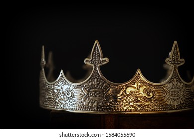 Low Key Image Beautiful Queenking Crown Stock Photo 1577381422 ...