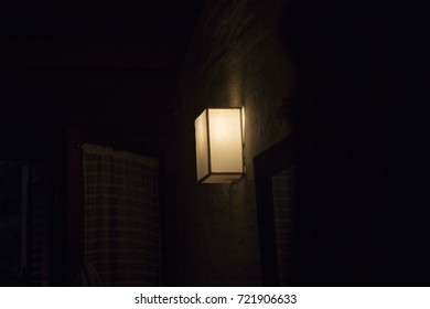 Low Key Square Light in the Bedroom - Shutterstock ID 721906633