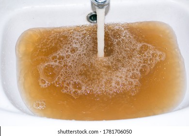 Low quality of tap water. The reason why it makes sense to install tap water filter.