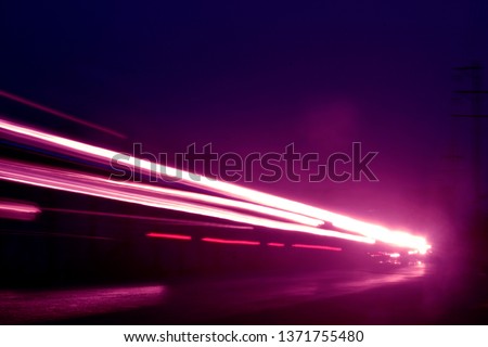 low shutterspeed creative motion light 