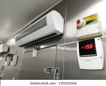 Low Temperature of Front Frozen Food Storage Cold Room.