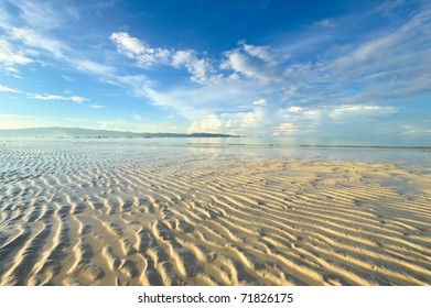 Low Tide At Boracay Beach, Philippines