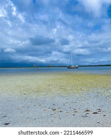 Low Tide On A Cloudy Beach Day