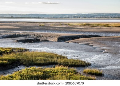 low tide on river Loughor in the gower peninsula south wales