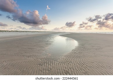 Low Tide At Sunset