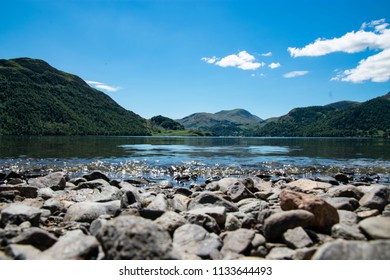 Low View Of Ullswater Lake In The Lake District, Cumbria