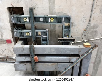 Low Voltage Electrical Busway Or Bus Duct In High Rise Tower.