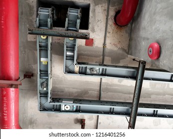 Low Voltage Electrical Busway Or Busduct In High Rise Tower.