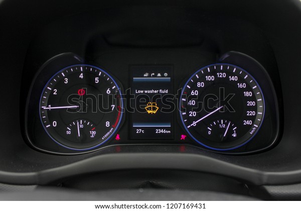 low washer fluid sign on\
dashboard