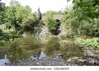 Low Water Level Of The Elz Lake 