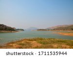 Low Water Level in a Reservoir (tonemapped)