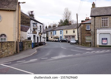  Lower Bentham, Lancashire/England-April 3rd 2012: High Street Lower Bentham.                         