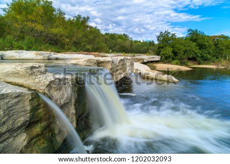 The Lower Falls at McKinney Falls State park in Austin, Texas, USA.