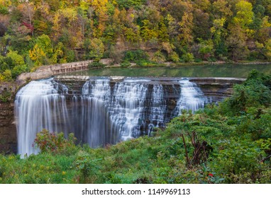 Lower Falls In Rochester N.Y.