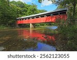 Lower Humbert Covered Bridge (1891), Laurel Highlands, Pennsylvania, USA