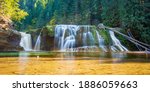 Lower Lewis Falls in Gifford Pinchot National Forest, Washington
