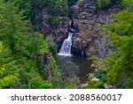 The lower Linville Falls and Gorge, viewed from Erwin