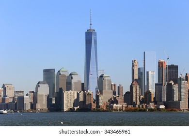 Lower Manhattan district in New York, USA