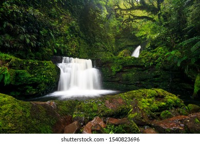 Lower McLean Falls, Catlins National Park, South Island, New Zealand