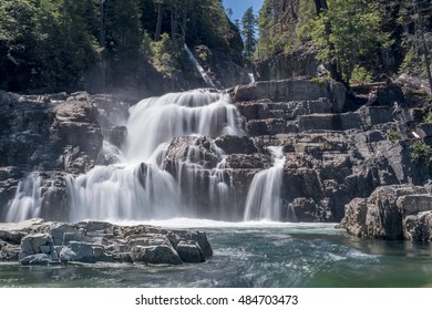 The Lower Myra Falls In Strathcona Provincial Park